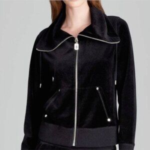 MICHAEL Michael Kors Velour Zip Front Funnel Neck Jacket